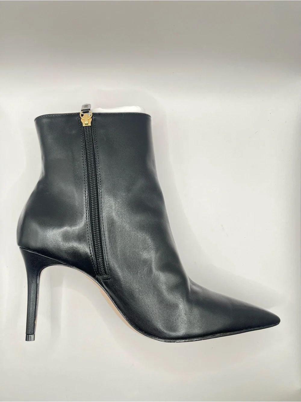 Schutz Women's 9B Black Leather Ankle Heeled Pointed Toe Boots